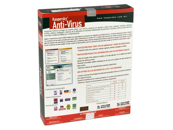 Kaspersky Anti-Virus 2009 para 1 Usuario