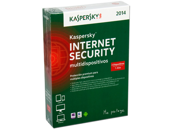Kaspersky Internet Security 2014, 3 Dispositivos, 1 Año.