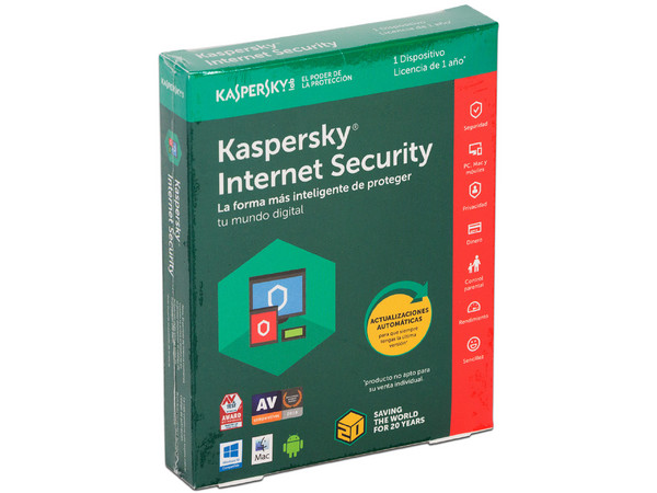 Kaspersky Internet Security Multidispositivos 2017, 1 Dispositivo, 1 Año.