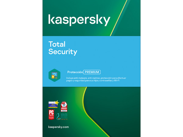 Kaspersky Total Security, Hasta 3 Dispositivos, Licencia de 1 Años, Clave De Activación.
