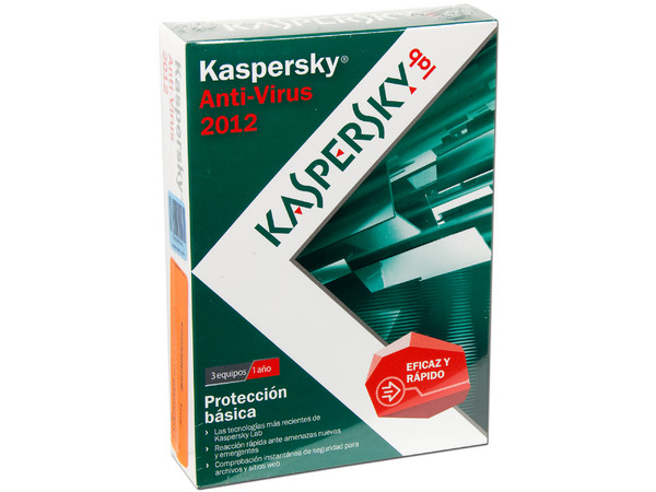 Kaspersky Anti-Virus 2012 para 3 Usuarios