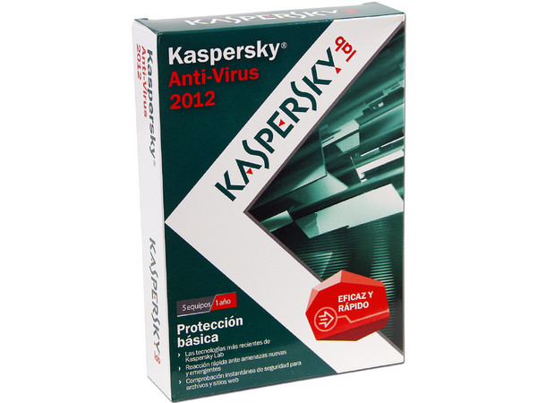 Kaspersky Anti-Virus 2012 para 5 Usuarios