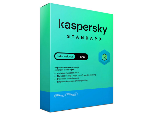 Antivirus Kaspersky Standard, 3 Dispositivos, 1 Año.