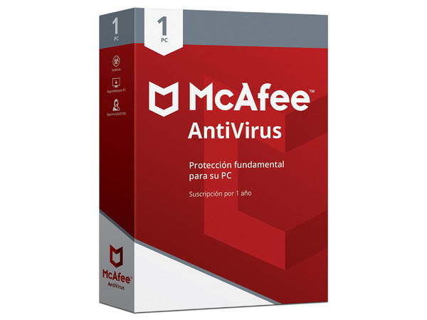 Antivirus McAfee para 1 Dispositivo, 1 Año.