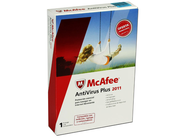 McAfee Antivirus Plus 2011 para 1 Computadora