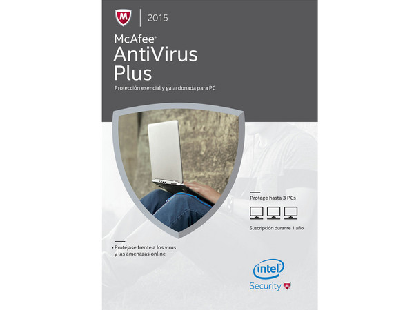 McAfee AntiVirus Plus 2015 3 PCs.