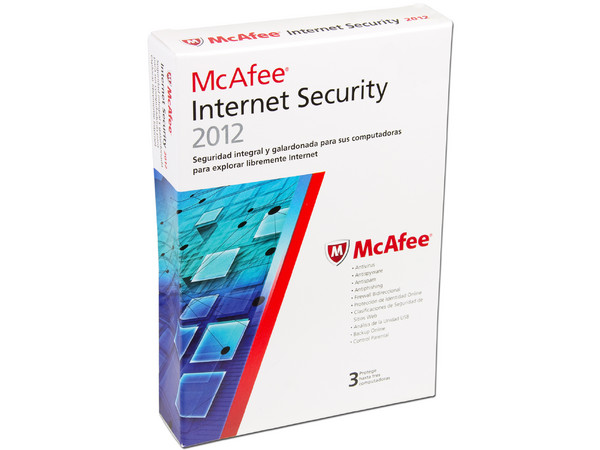 McAfee Internet Security 2012 hasta 3 Computadoras