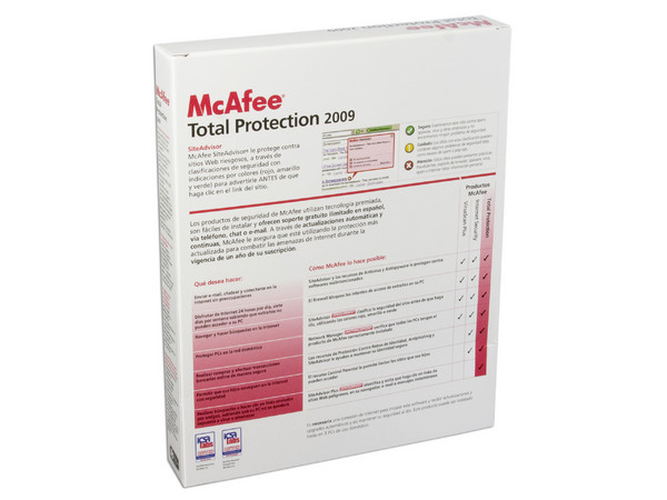 McAfee Total Protection 2009 para 3 usuarios