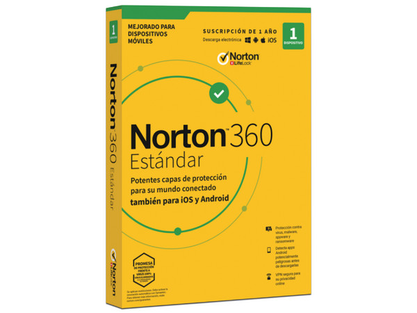 Norton Antivirus 360 Standard 1 Dispositivo 1 año