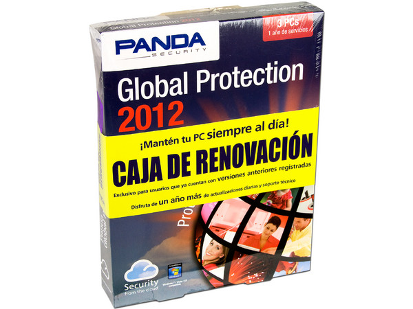 Panda Global Protection 2012 Español (3PCs) Caja de Renovación (Exclusivo para usuarios que ya cuentan con versiones anteriores registradas)