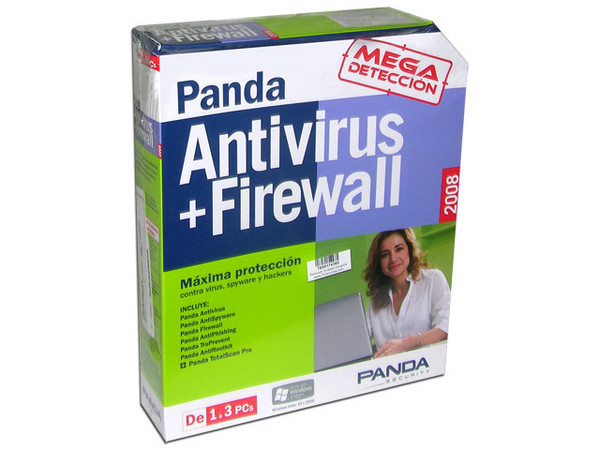 Panda Antivirus+Firewall 2008 en Español, hasta 3 PCs
