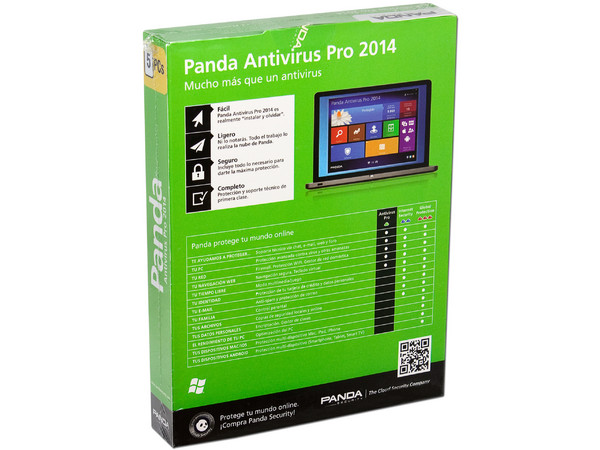 Panda Antivirus Pro 2014, 5 PCs 1 Año.