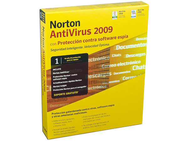 Norton AntiVirus 2009 para 1 usuario