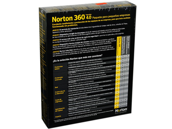 Norton 360 Versión 4.0 hasta 10 equipos por empresa