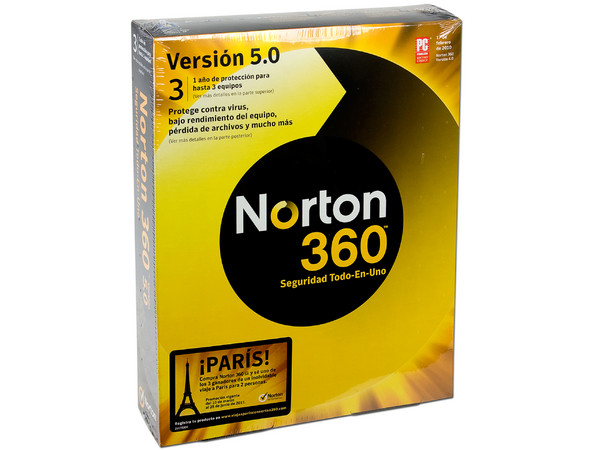 Norton 360 Versión 5.0 hasta 3 equipos
