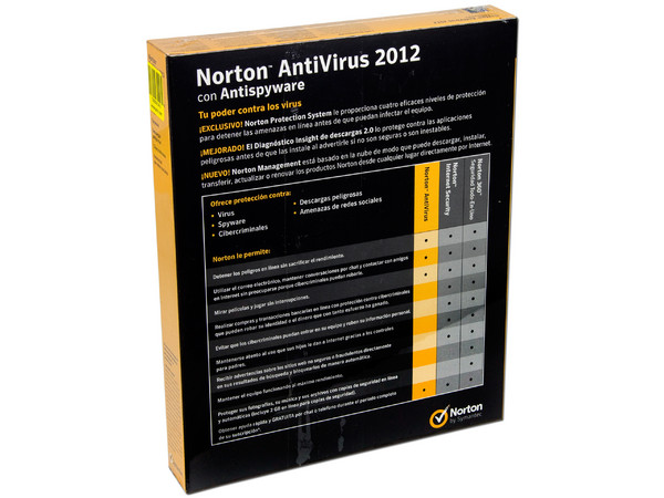 Norton AntiVirus 2012 con Antispyware Español (3 PCs)