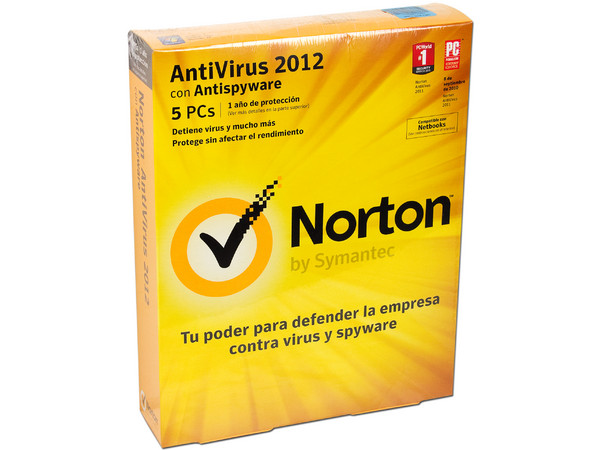 Norton AntiVirus 2012 con Antispyware Español (5 PCs)