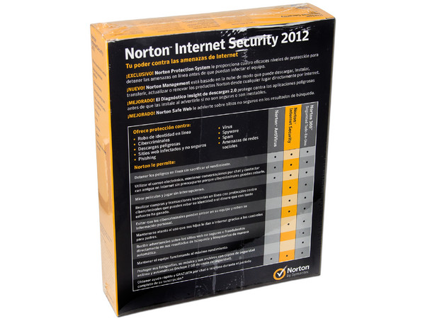 Norton Internet Security 2012 Español (1 Usuario)