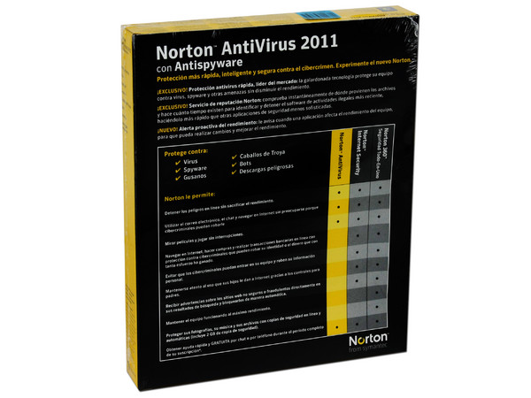 Norton AntiVirus 2011 con Antispyware Español (1 Usuario)