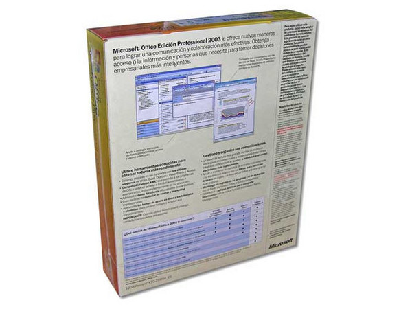 Microsoft Office Profesional 2003 en Español CD, Retail