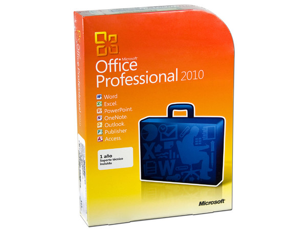 Microsoft Office Professional 2010 en Español, DVD