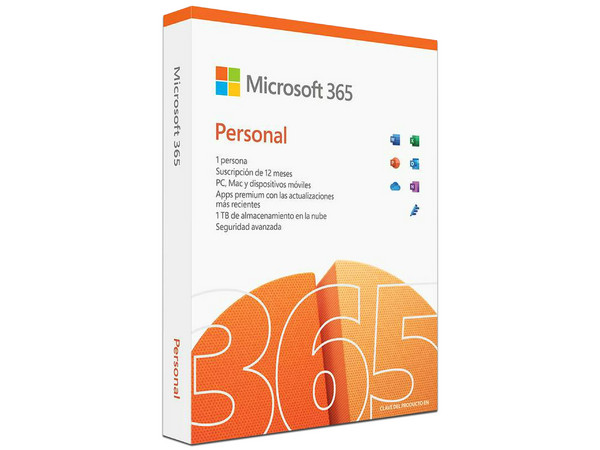 Microsoft 365 Personal Para 1 Usuario, Español Latinoamérica, Medialess P10, (1 año de Suscripción).