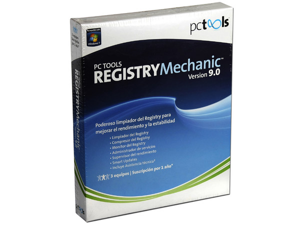 PC TOOLS REGISTRY Mechanic V 9.0 para 3 equipos, 1año