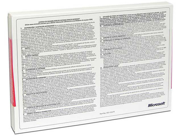 Microsoft Windows Vista Ultimate en Español, DVD (OEM)