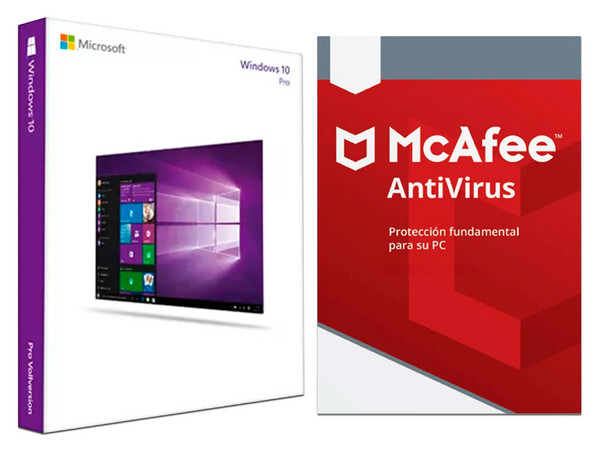 Kit de Legalización Vector Engineering (GGK) Microsoft Windows 10 Pro (64 Bits), OEM, DVD, Incluye Antivirus McAfee.