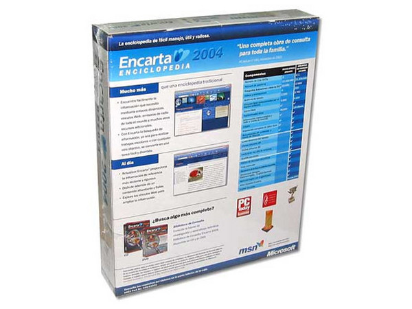 Microsoft Encarta Enciclopedia 2004, 1 CD en Español