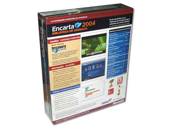 Microsoft Biblioteca Encarta 2004, CD