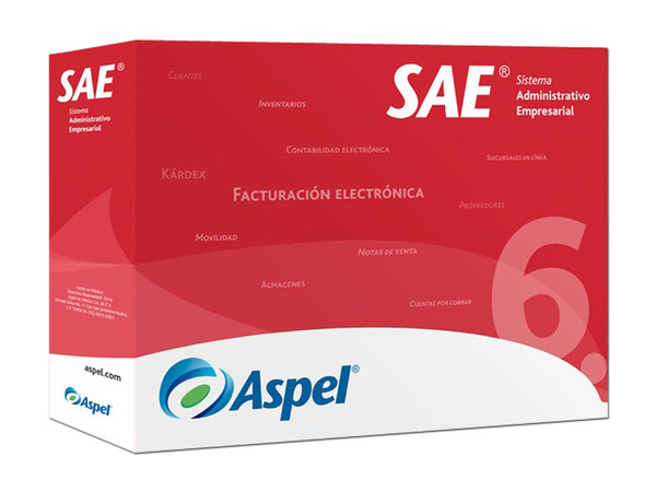 Sistema Administrativo Empresarial ASPEL SAE 6.0 (Actualización de paquete base, 1 usuario 99 empresas)