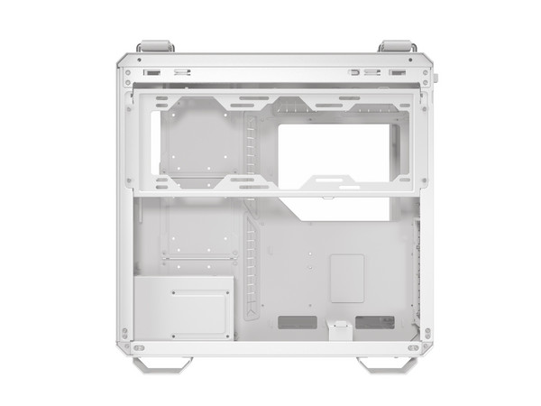 Gabinete ASUS TUF Gaming Case GT 502 Horizon, Mid Tower, ATX, Panel de Cristal Templado, No Incluye Fuente de Poder. Color Blanco.