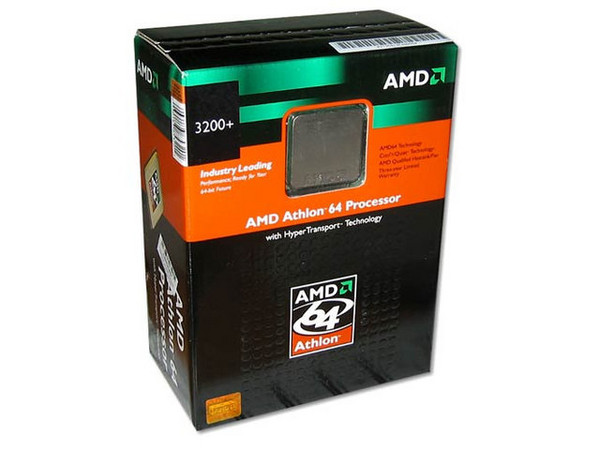 Procesador AMD Athlon 64 3200+, 2.2GHz, Cache 512KB L2, Socket 754, En caja.