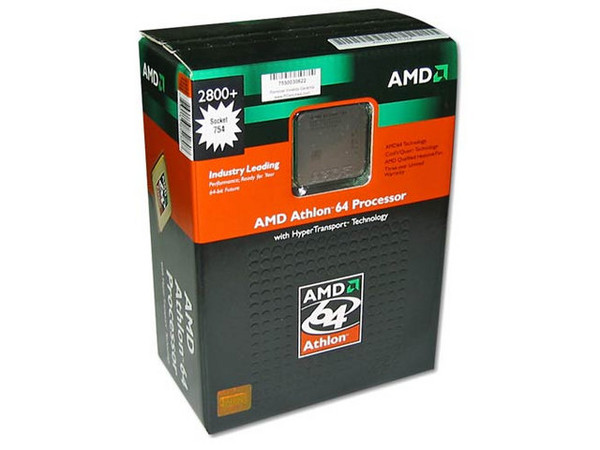Procesador AMD Athlon 64 2800+, 1.8GHz, Cache 512KB L2, Socket 754, En caja.