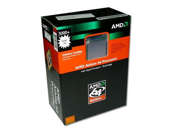 Procesador AMD Athlon 64 3000+, 2.0GHz, Cache 512KB L2, Socket 754, En caja.