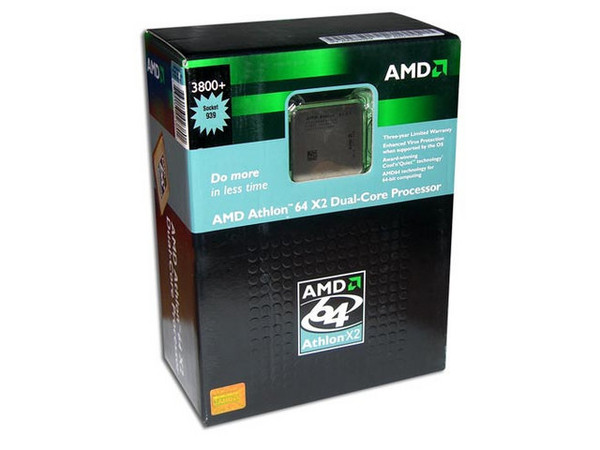 Procesador AMD Athlon 64X2 3800+ (Doble Núcleo) a 2.0GHz, Cache 512KB, Socket 939