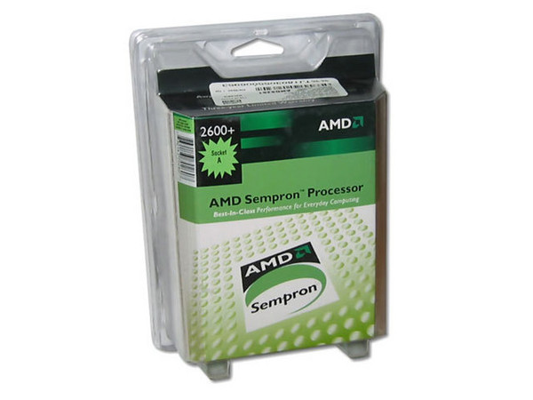 Procesador AMD SEMPRON 2600+ a 1.833Ghz, BUS 333Mhz, Socket A, L2 cache 256KB, en caja.