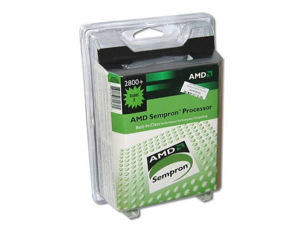 Procesador AMD SEMPRON 2800+ a 2.0 Ghz, BUS 333Mhz, Socket A, L2 cache 256KB, en caja.