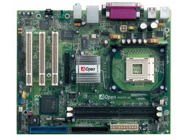 Tarjeta Madre AOPEN MX4LR-GN ChipSet Intel 845GL, Intel ICH4
Soporta hasta: Pentium 4 2.2GHz/Celeron 2.60GHz (400MHz)
Integrado: Video, Audio  AC'97(ALC101)
Memoria: DDR266 (PC2100), 2Gb Max. (2 Bancos)
Diseño: Micro ATX , Ptos:3x PCI