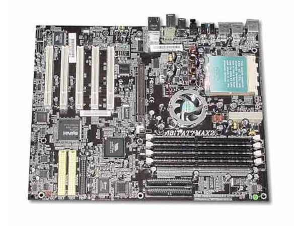 Tarjeta Madre ABIT AT7-MAX2, Intel 875 Chipset:
Soporta:Pentium 4 Socket 478 con 800/533/400 MHz FSB
Memoria: 4 Dimms Dual DDR 400/333Mhz.
Diseño ATX, 1xAGP, 5xPCI, 4xSATA, 2.USB 2.0