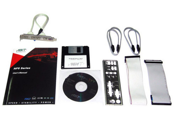 T. Madre Abit NF8-V2, ChipSet nVidia nForce 3,
Para: AMD Athlon 64 / Sempron con Socket 754,
Integrado: Audio 6 canales, Red 10/100Mb, Serial ATA,
Memoria: 2x DDR, 400 Mhz, Max. 2GB, Diseño: ATX,
Ptos: 1x AGP 8X/4X, 5x PCI, 6x USB