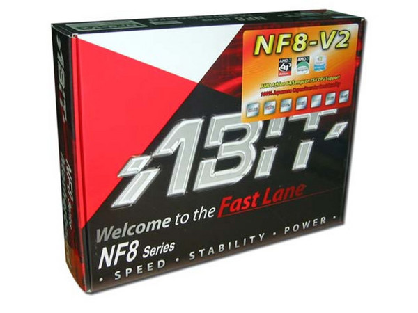 T. Madre Abit NF8-V2, ChipSet nVidia nForce 3,
Para: AMD Athlon 64 / Sempron con Socket 754,
Integrado: Audio 6 canales, Red 10/100Mb, Serial ATA,
Memoria: 2x DDR, 400 Mhz, Max. 2GB, Diseño: ATX,
Ptos: 1x AGP 8X/4X, 5x PCI, 6x USB