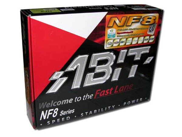 T. Madre Abit NF8, ChipSet nVidia nForce 3,
Para: AMD Athlon 64 / Sempron con Socket 754,
Integrado: Audio 6 canales, Red Gigabit Ethernet, Serial ATA,
Memoria: 2x DDR 266/333/400 Max. 2GB, Diseño: ATX,
Ptos: 1x AGP 8X/4X, 5x PCI, 6x USB, 2x IEEE 139