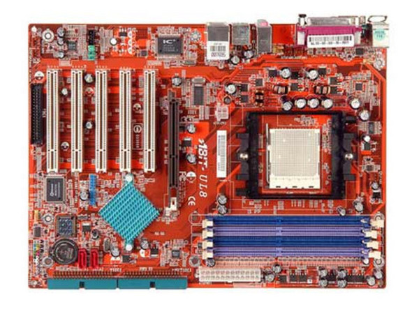 T. Madre Abit UL8, ChipSet l ULI M1689,
Para: Athlon 64/64FX / Athlon 64 X2 dual-core, Socket 939,
Integrado: Audio 5.1 Salida óptica, Red 10/100 Mb,
Memoria: 4x DDR, 400 Mhz, Max. 8GB, Diseño: ATX,
Ptos: 1xAGP 8X, 5xPCI, 2xSATA, 2xU