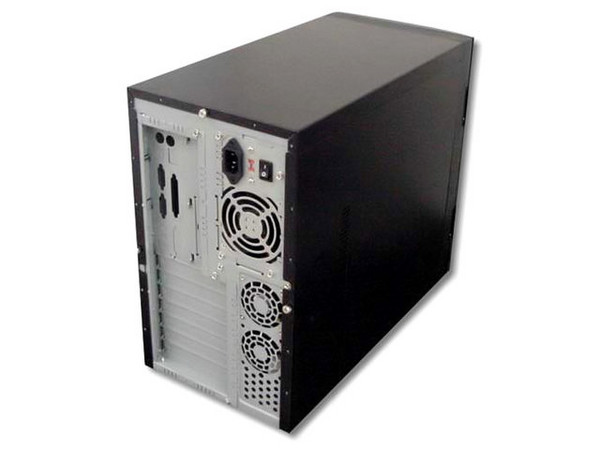 Gabinete Alaska Alpine, color negro, Mini server con fuente de poder 300W