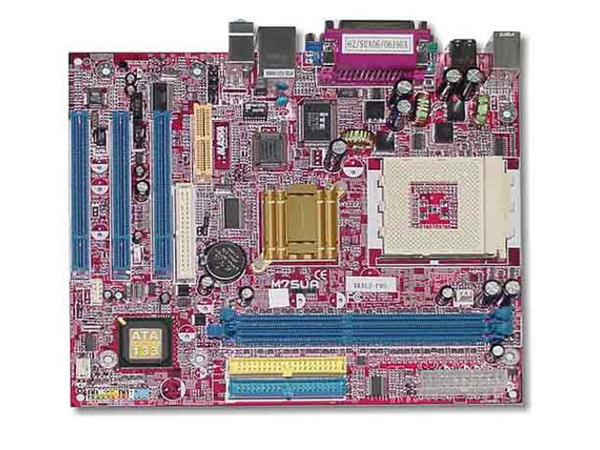 T. Madre Alaska/Xkalibur ChipSet SiS 740 / 962L
Soporta: AMD Athlon XP/Duron con bus de 200/266Mhz
Integrado: Video, Audio y Red 10/100Mbps
Memoria: SDRAM DDR 200/266Mhz (2 Bancos)
Diseño: Micro ATX, Ptos. 3x PCI, 1x AMR, USB 2.0