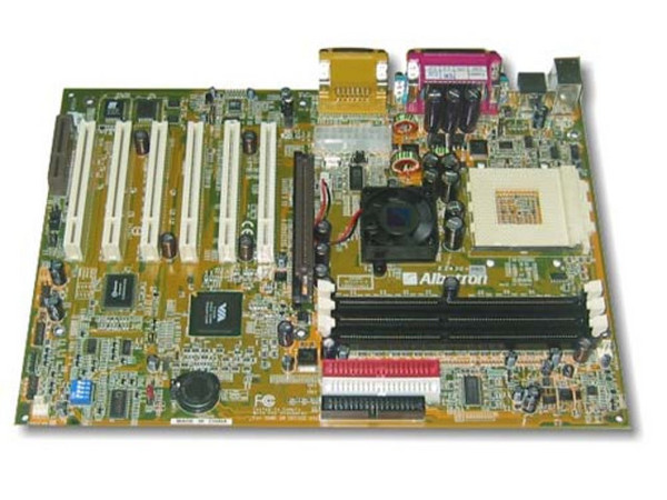 T. Madre Albatron KX400+PRO ChipSet VIA KT333, 
Soporta hasta: AMD Athlon™/Athlon™XP, 
Integrado: Audio 6 canales, IDE: ATA-100/133, 
Memoria: 3x DDR DIMM DDR400/DDR333/PC2100, 3Gb Max, 
Diseño: ATX Completo, Ptos. 1x AGP, 6x PCI, 1x CNR