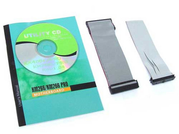 T. Madre Albatron, Chipset VIA KM266,
Soporta: AMD Athlon XP/Duron con bus de 200/266Mhz
Memoria: DDR 1600/2100 hasta 2GB max (2Bancos)
Integrado: Sonido con dos canales AC97.
Diseño: Micro ATX, Ptos: 1x AGP, 3x PCI