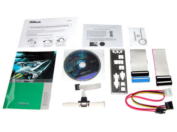 Tarjeta Madre ASRock K8UpVM800, ChipSet VIA K8M800,
Soporta: AMD Athlon 64 / Sempron Socket 754,
Memoria: DDR400/333/266, 2 Bancos, 2GB Max,
Integrado: Audio 6 canales, Video y RED 10/100Mbps,
Diseño: Micro ATX, Ptos: 1x AGP 8x, 2x P